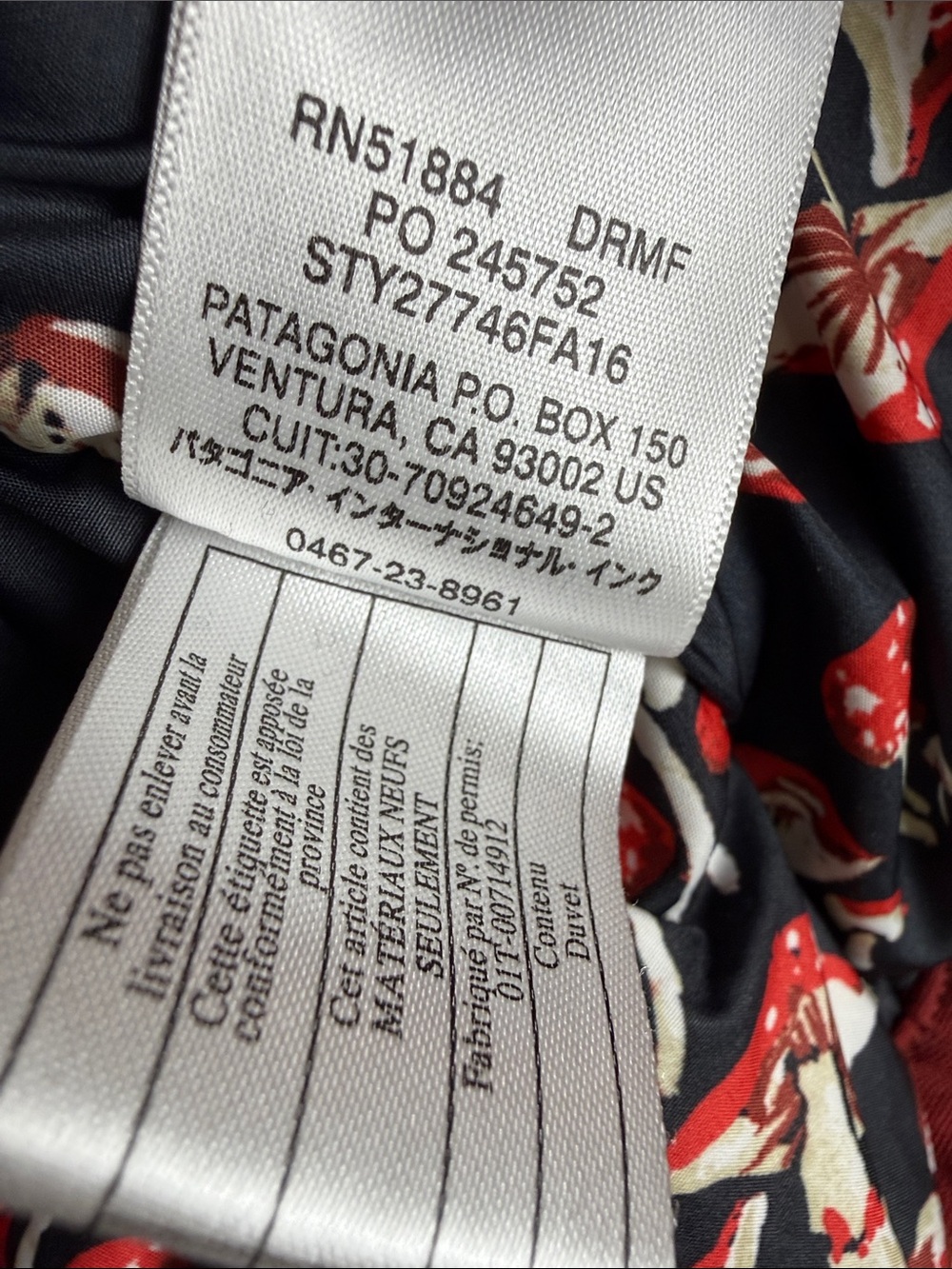 Patagonia Bivy Hooded Vest Rare Mushroom Down Puffer Drumfire Red Women’s Small - Picture 8 of 12